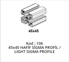 45x 45 Sigma Profile Light