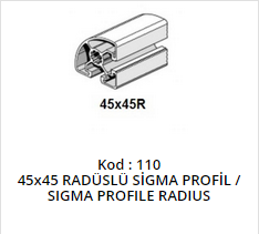 45x45 Sigma Profile Radius
