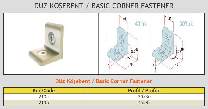 Basic Corner Fastener